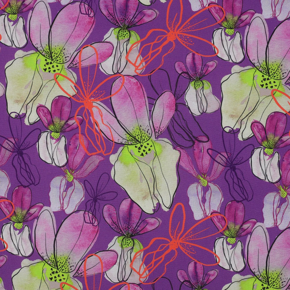 Lenzing™️ EcoVero™️ Viscose Mr Beardy Purple