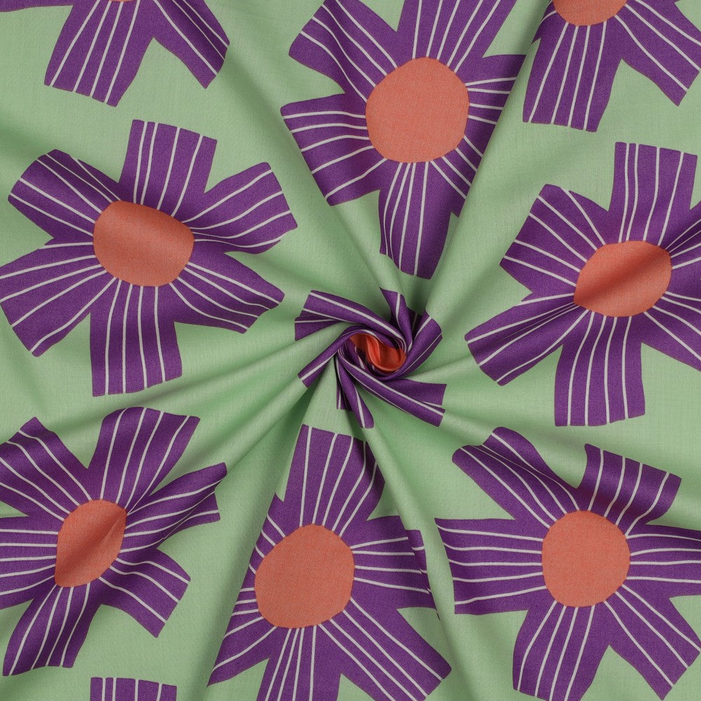 Baumwoll Voile Sunny Days - soft green