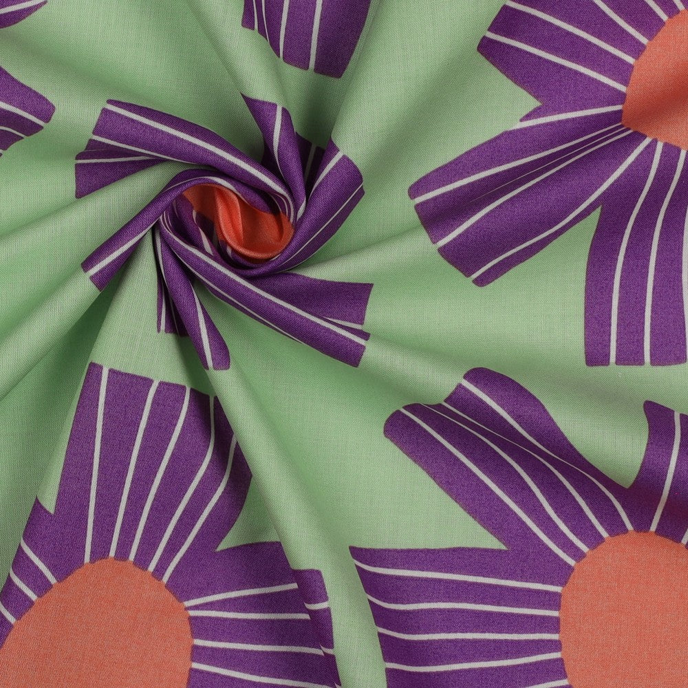 Baumwoll Voile Sunny Days - soft green