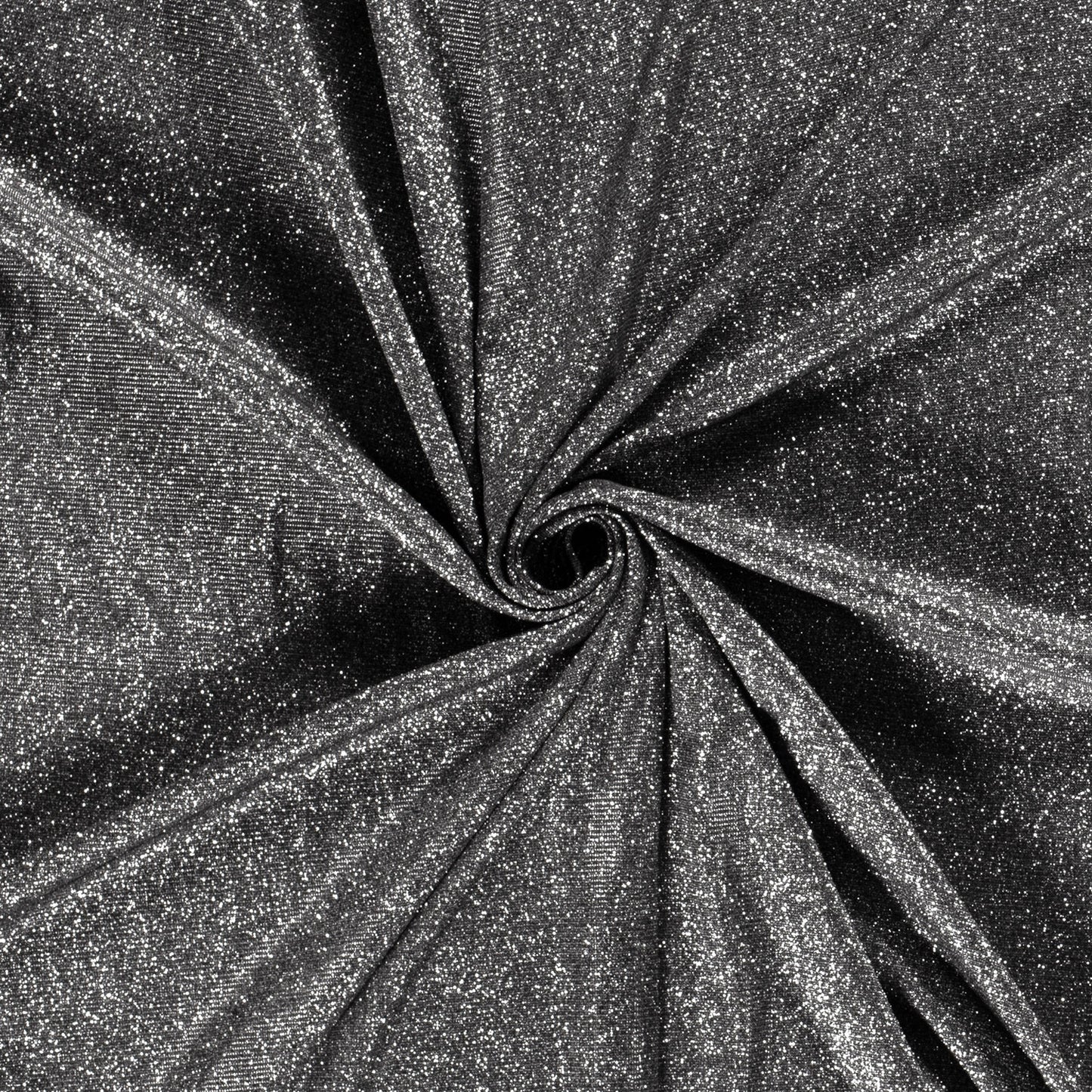 Lurex Glitzer Jersey - silber schwarz