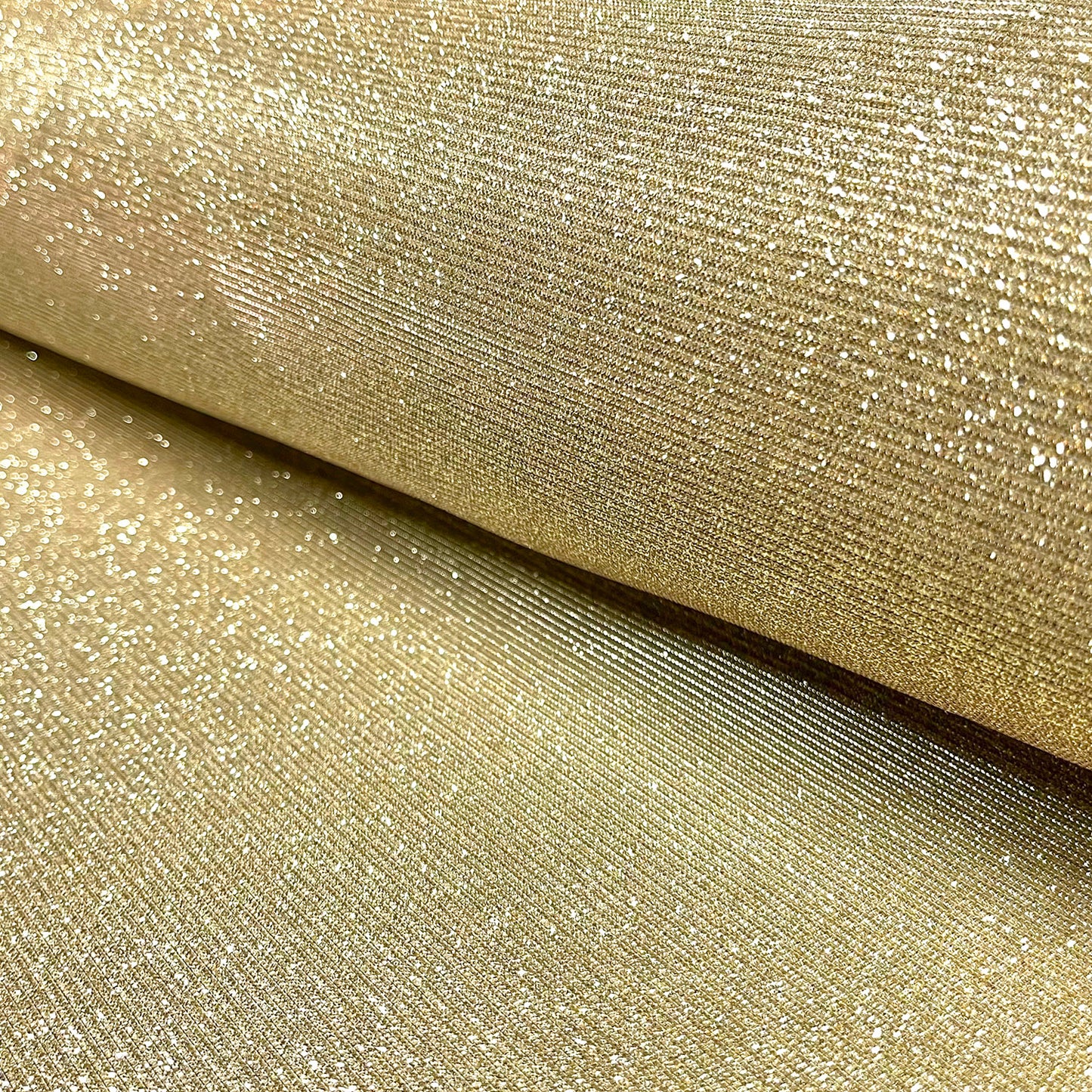 Lurex Glitzer Jersey - gold weiß