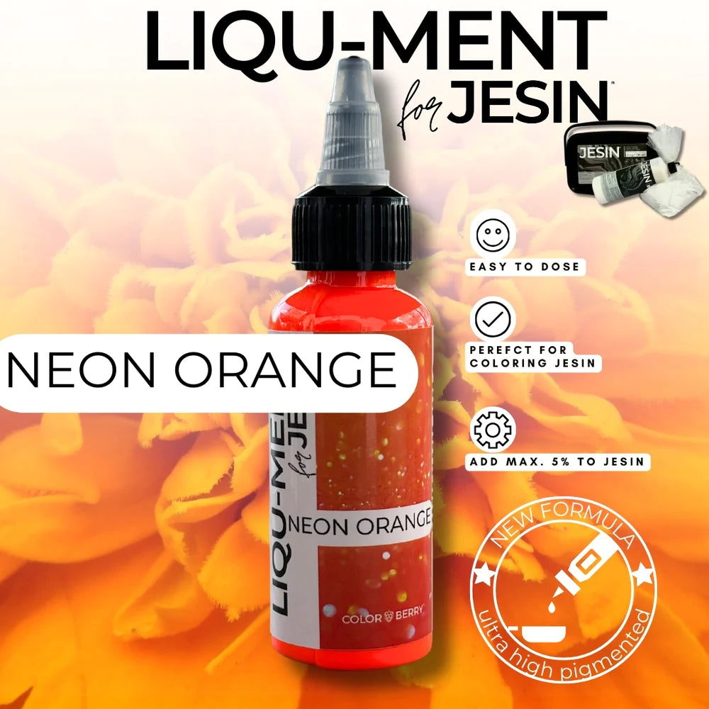Lique-Ments - NEON ORANGE - 50 ml Farbe für Gießpulver