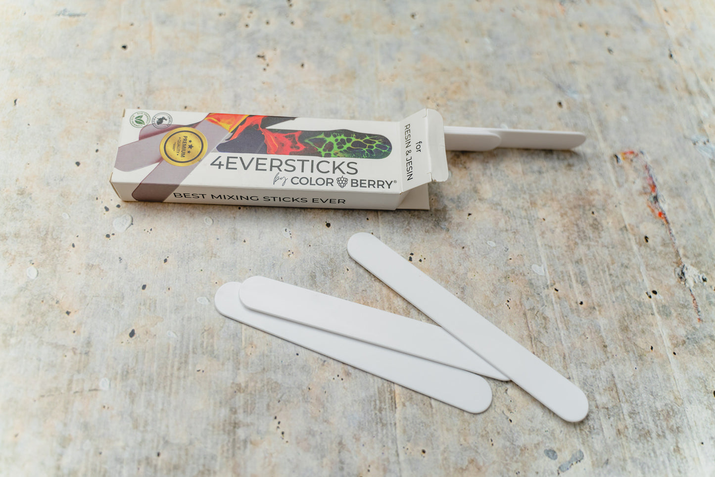 4Eversticks - 25 Rührstäbchen 15 cm - wiederverwendbar