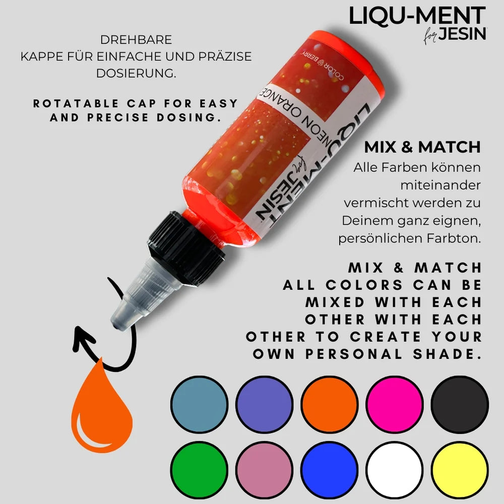 Lique-Ments - NEON ORANGE - 50 ml Farbe für Gießpulver