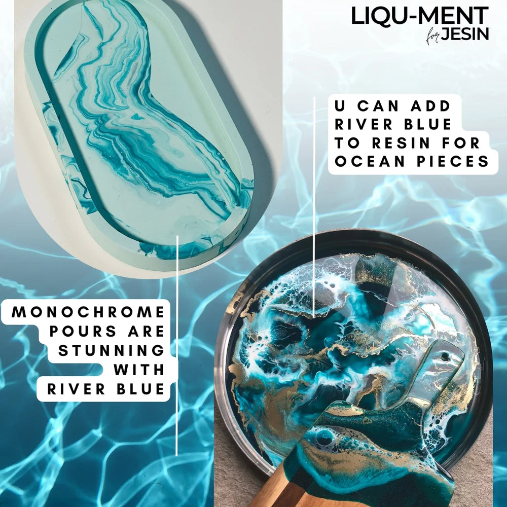 Lique-Ments - RIVER BLUE - 50 ml Farbe für Gießpulver