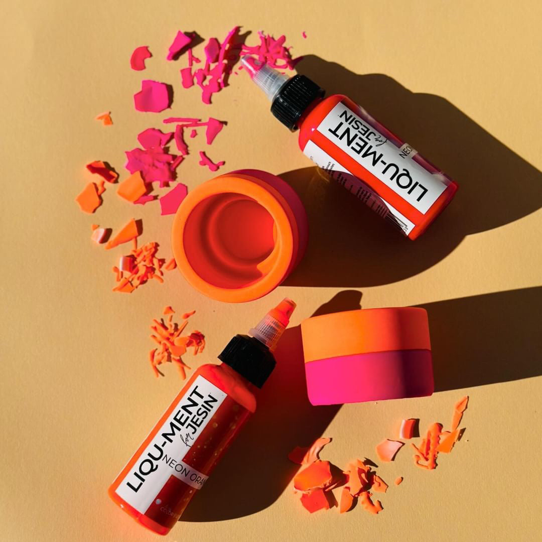 Lique-Ments - NEON ORANGE - 50 ml Farbe für Gießpulver