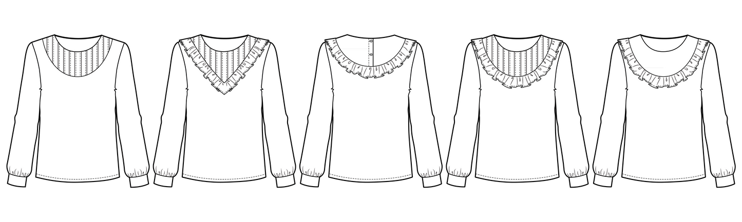 Damen Bluse SENI (Papierschnittmuster)