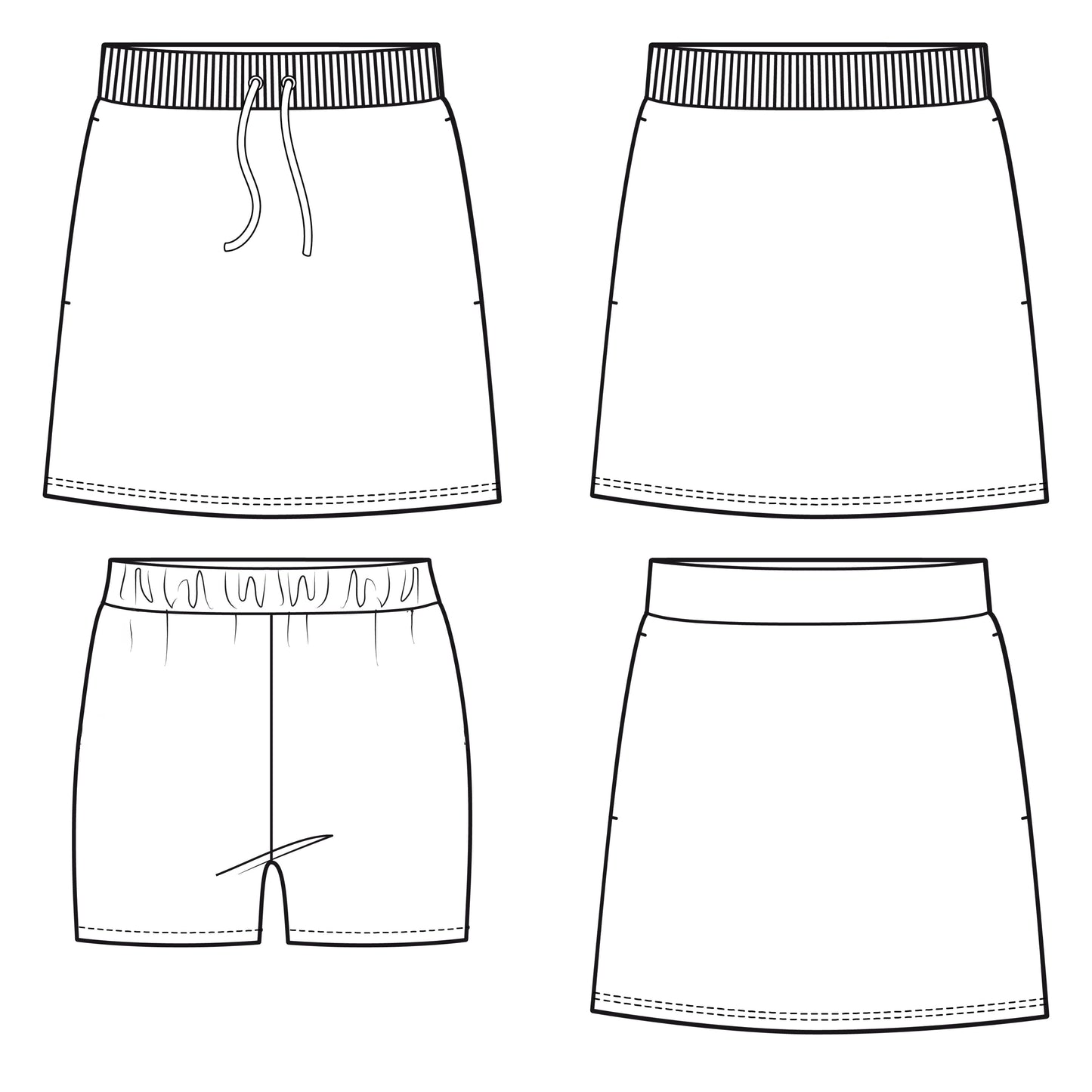 Women's skirt with shorts CERGAS