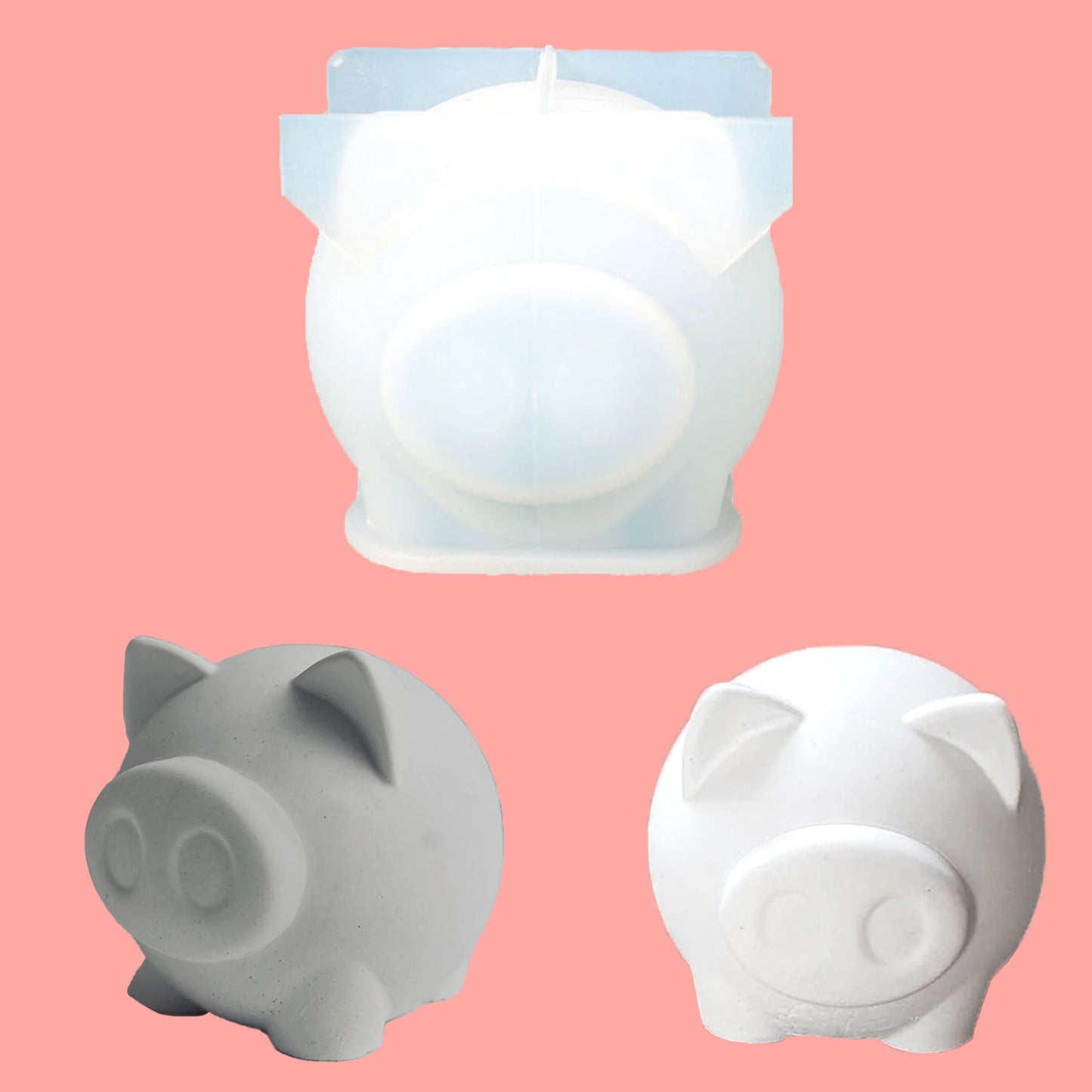 Silikon Gießform Schwein