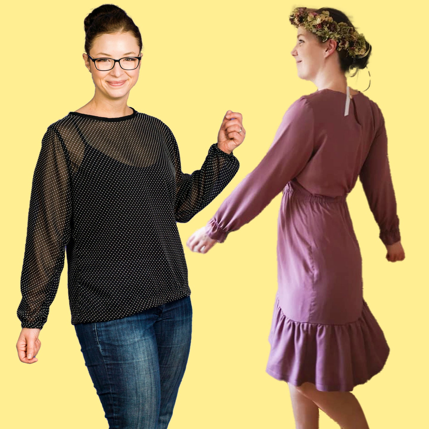 Kinder Kleid MENARI (Papierschnittmuster)