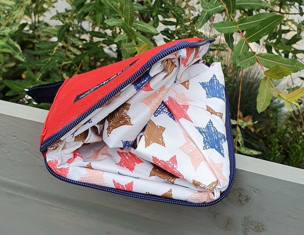 Einkaufstasche mit Reißverschluss SQUARE BAG