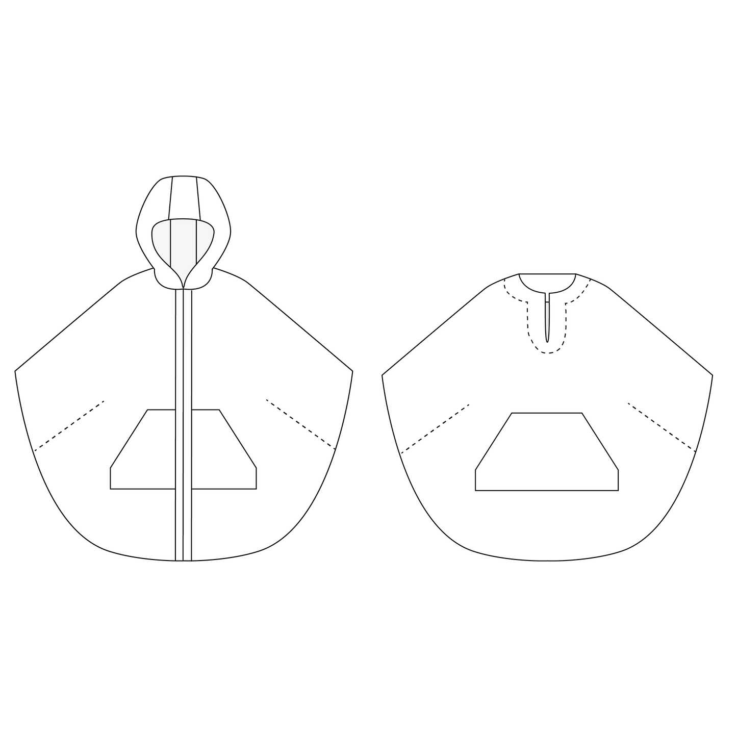 Damen Cape LAYAK (Papierschnittmuster)