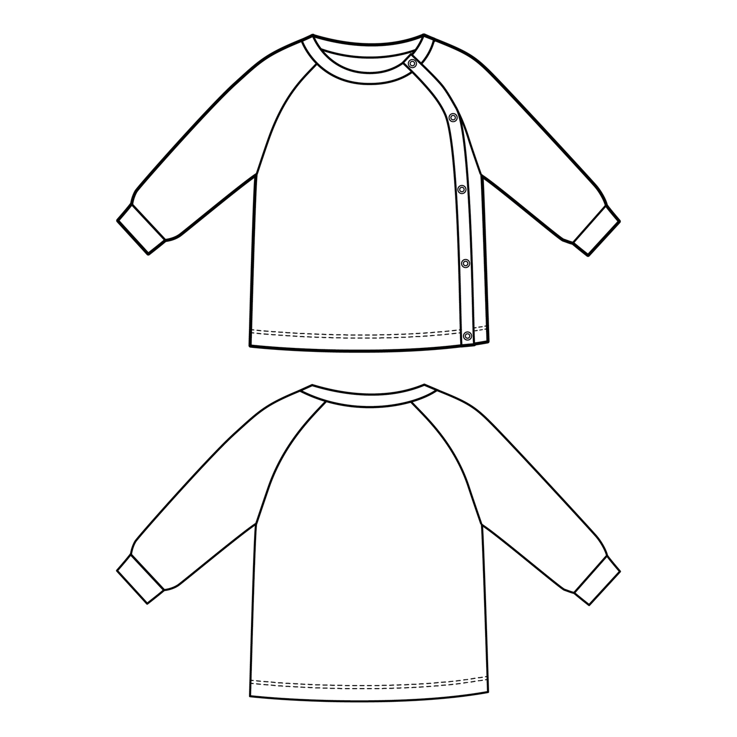 Baby Jacke TAMAT (Papierschnittmuster)