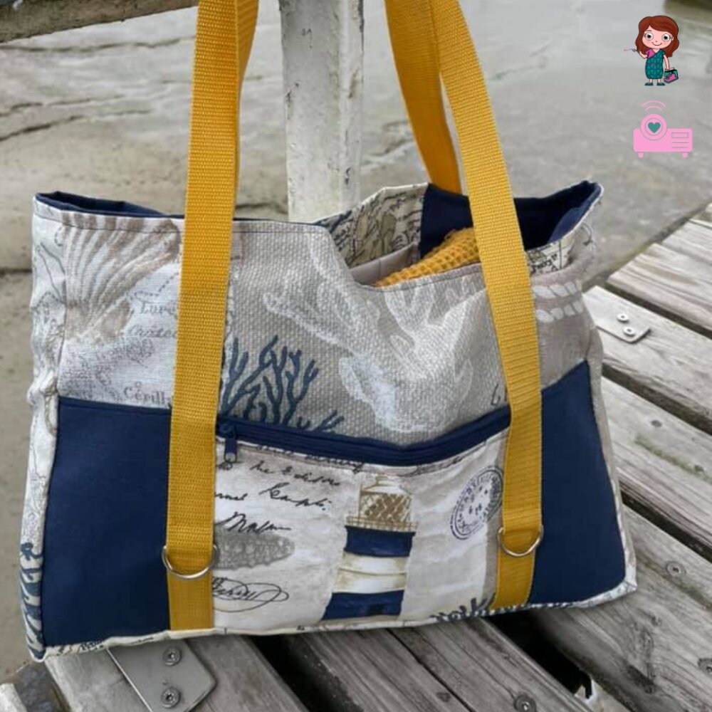 Wickeltasche Arbeitstasche & Strandset KIMATA