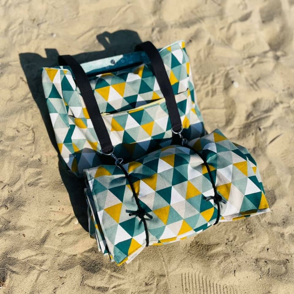 Wickeltasche Arbeitstasche & Strandset KIMATA