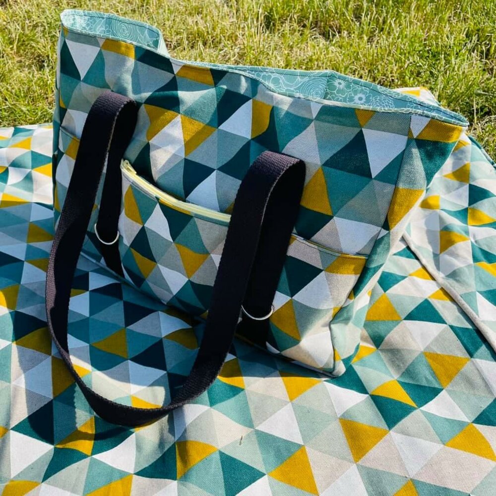 Wickeltasche Arbeitstasche & Strandset KIMATA