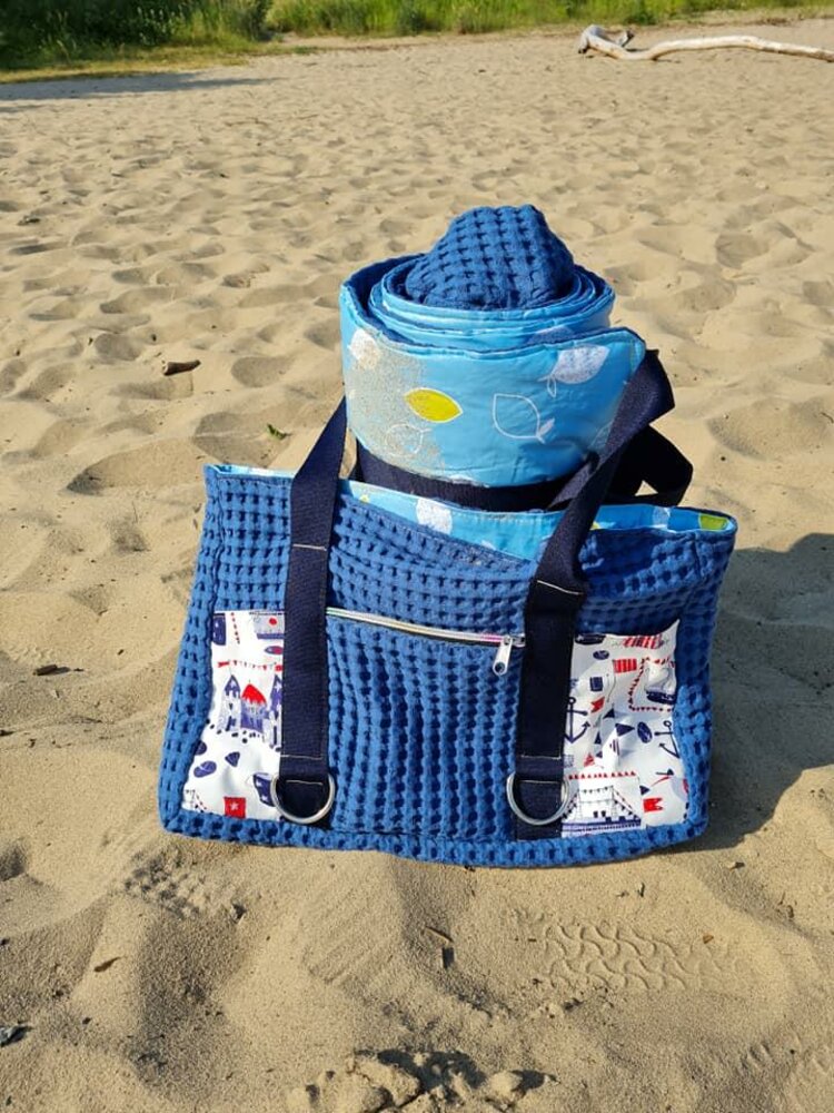 Wickeltasche Arbeitstasche & Strandset KIMATA