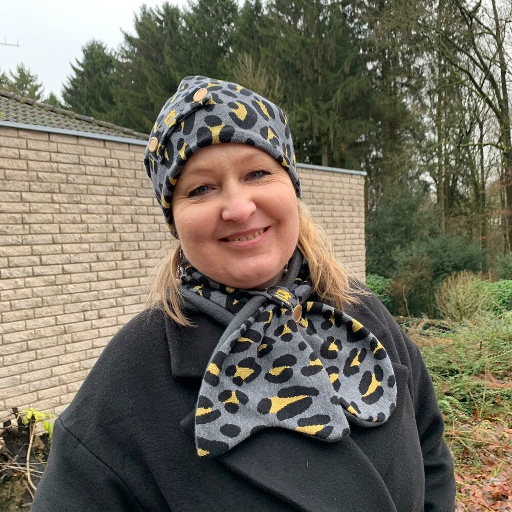 KUSCHA SET Beanie und Steckschal