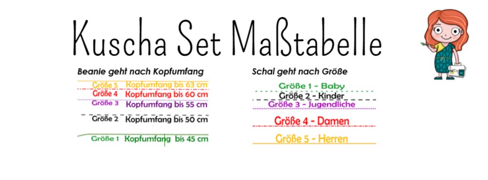 KUSCHA SET Beanie und Steckschal