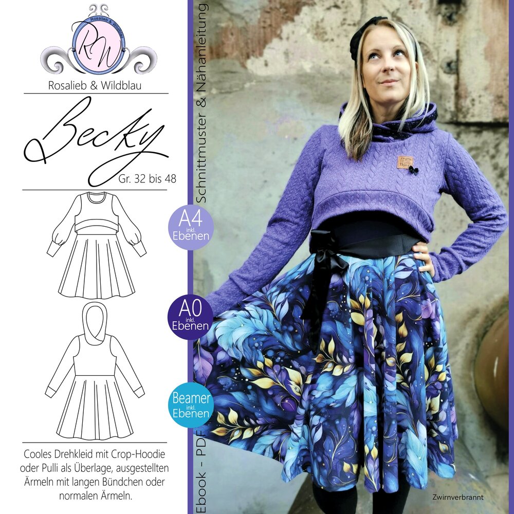 Damen Drehkleid BECKY