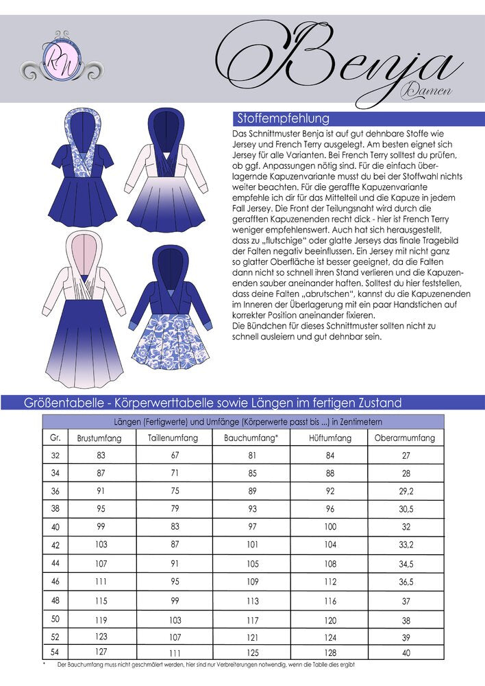 Damen Kapuzenkleid BENJA