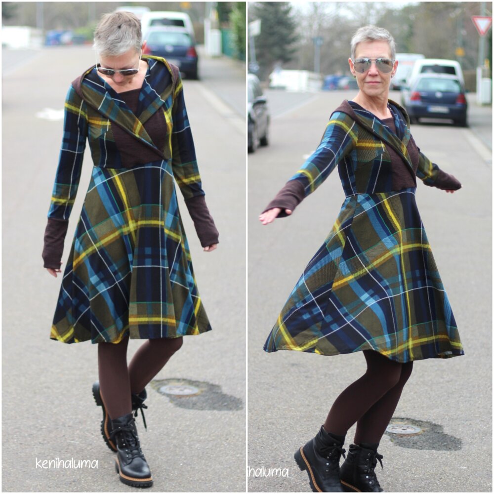 Damen Kapuzenkleid BENJA