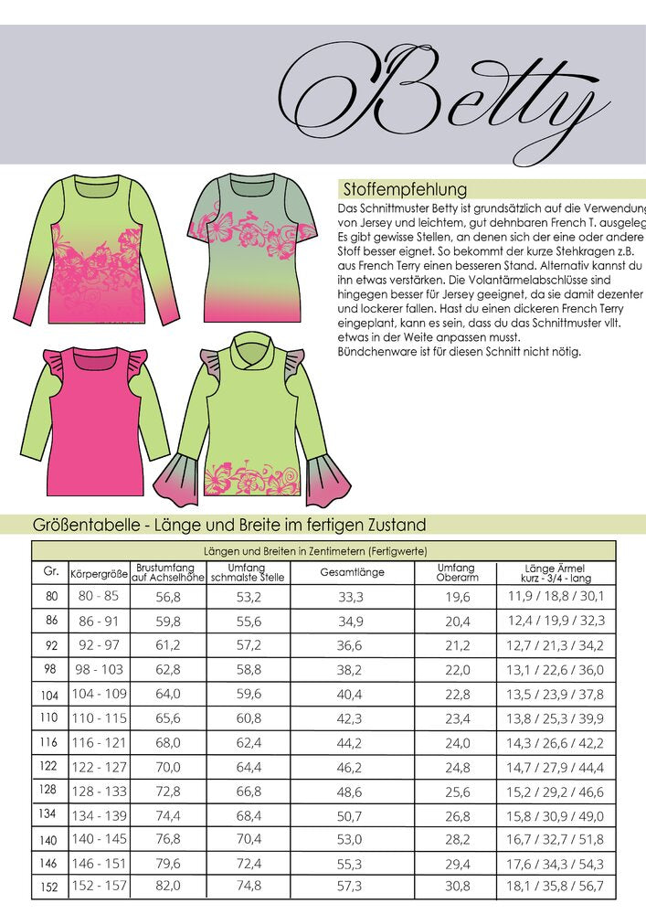 Kinder Shirt BETTY