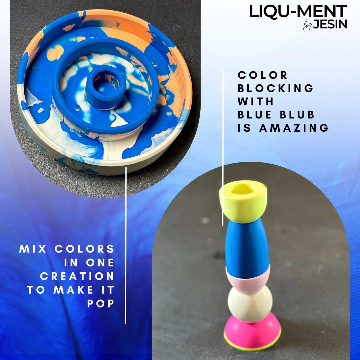 Lique-Ments - BLUE BLUB - 50 ml Farbe für Gießpulver