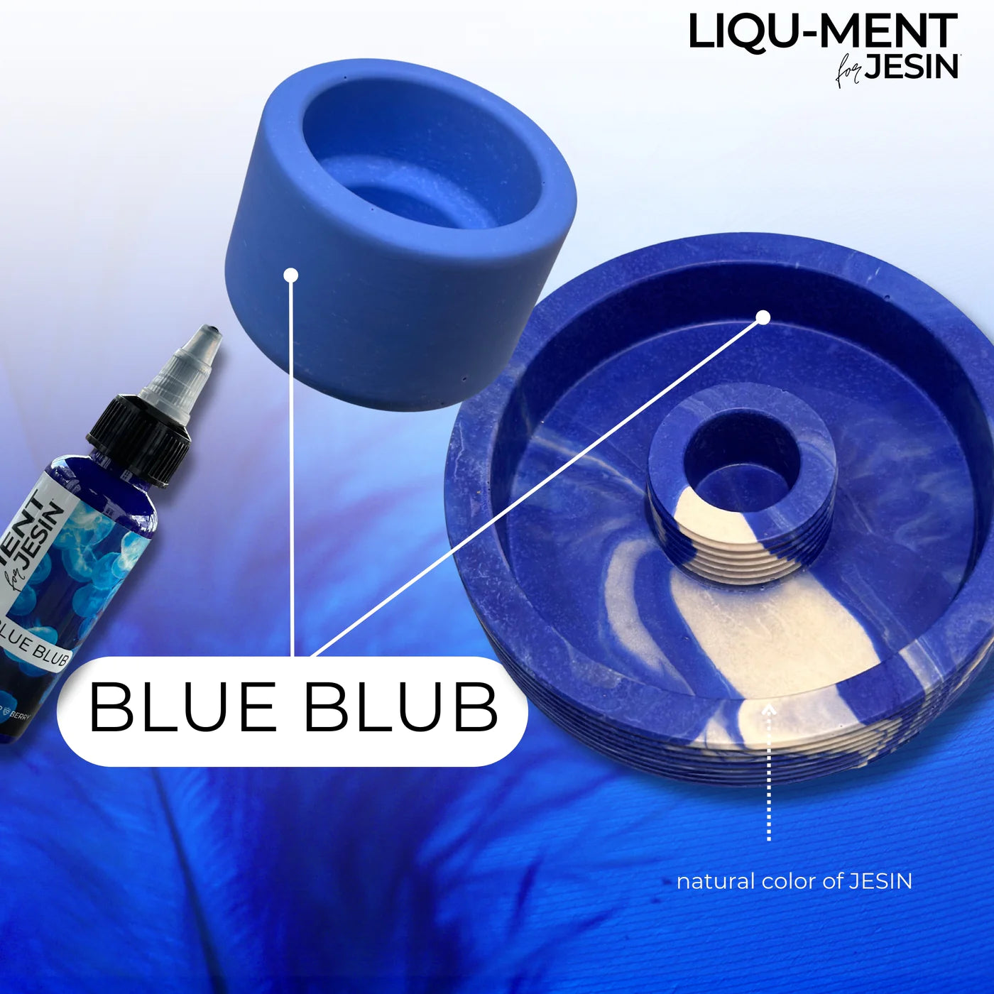 Lique-Ments - BLUE BLUB - 50 ml Farbe für Gießpulver