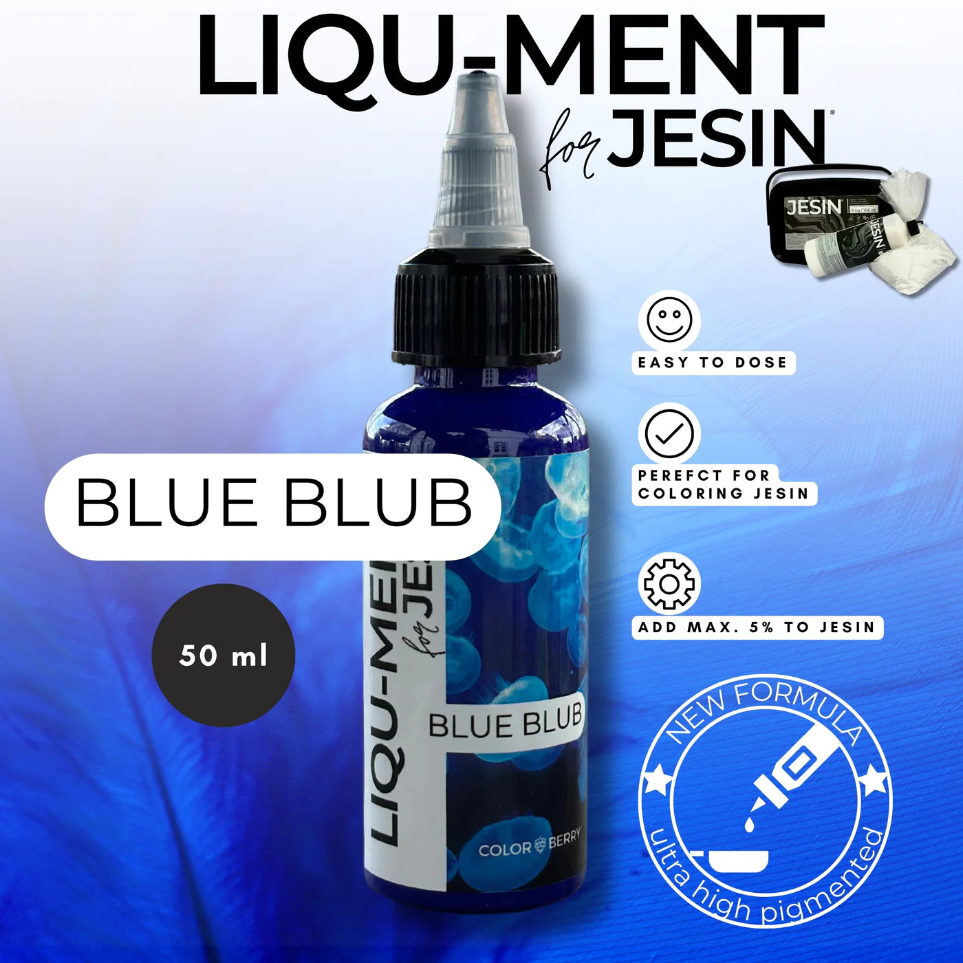 Lique-Ments - BLUE BLUB - 50 ml Farbe für Gießpulver