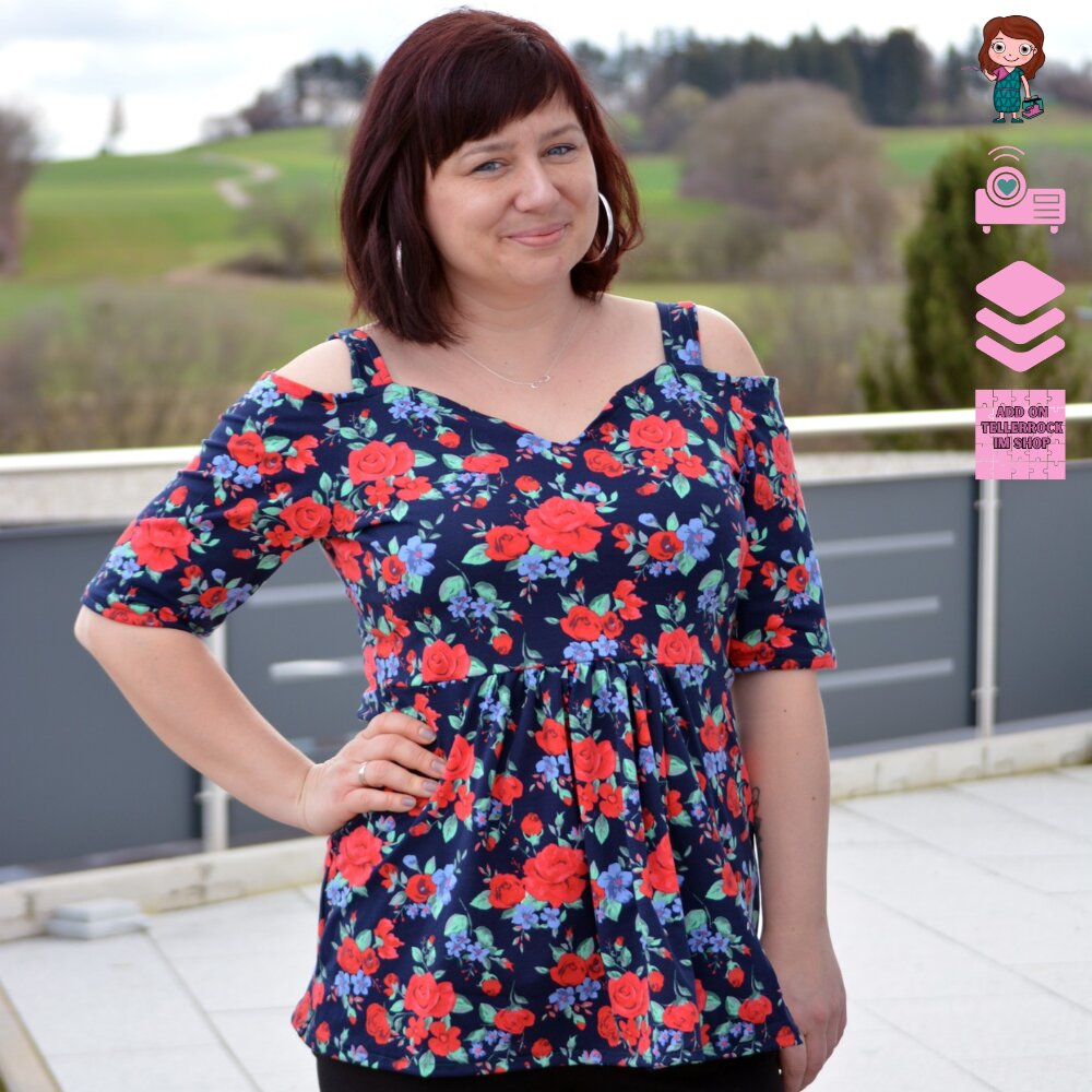 LOVELY SHOULDER Damen Shirt