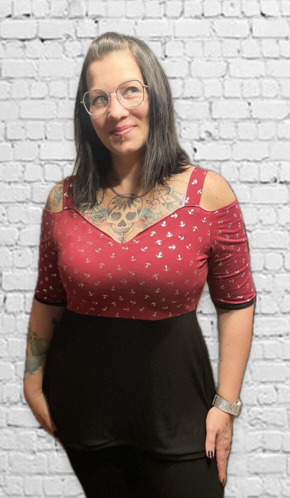 LOVELY SHOULDER Damen Shirt