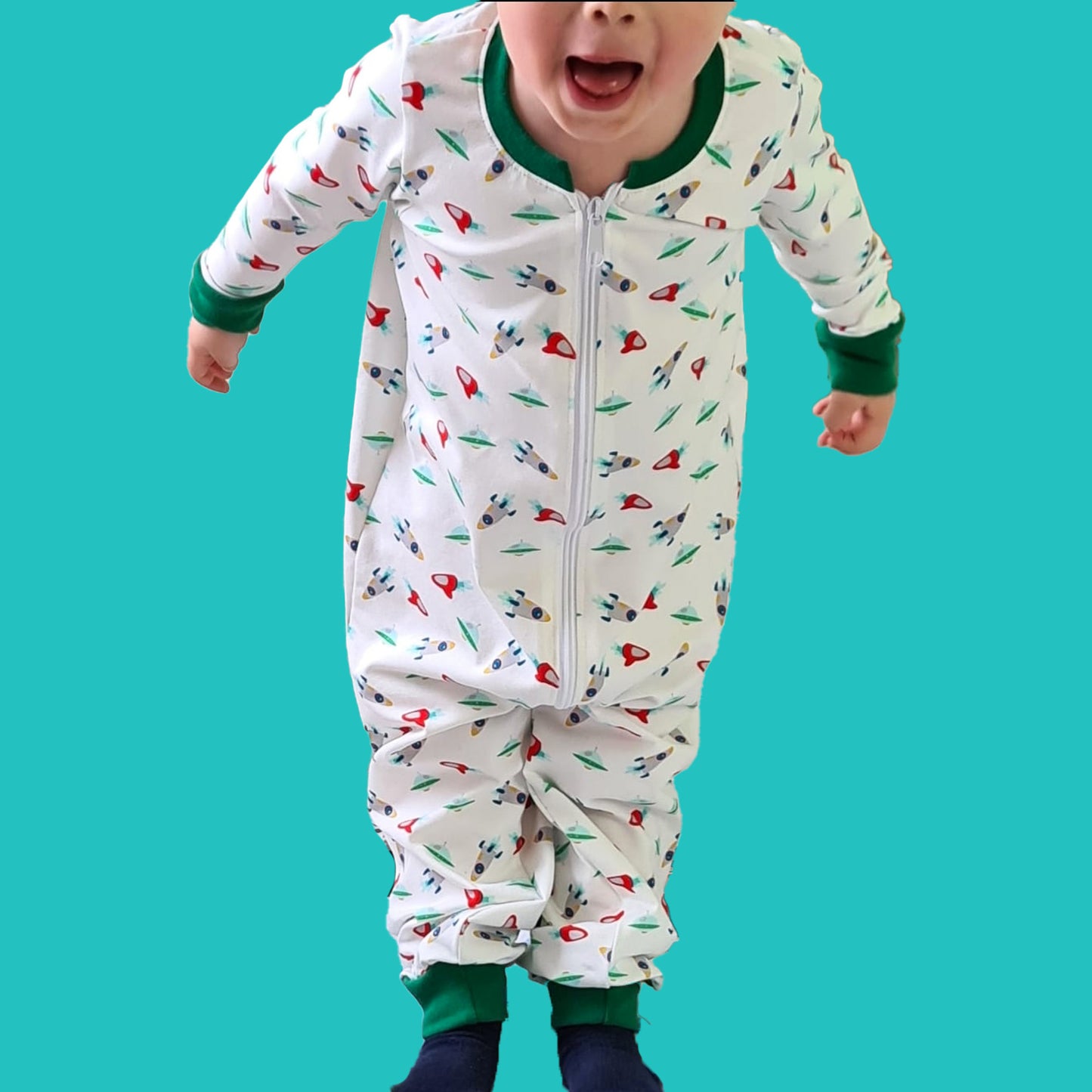 Set Kinder Jumpsuit MIMPI mit Kapuze