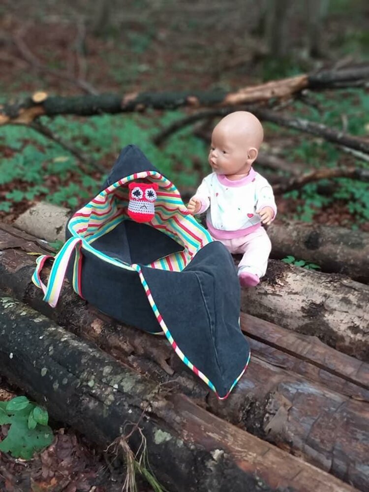 DOLL DREAMZZ Puppenbettchen und Trage (2 Größen)