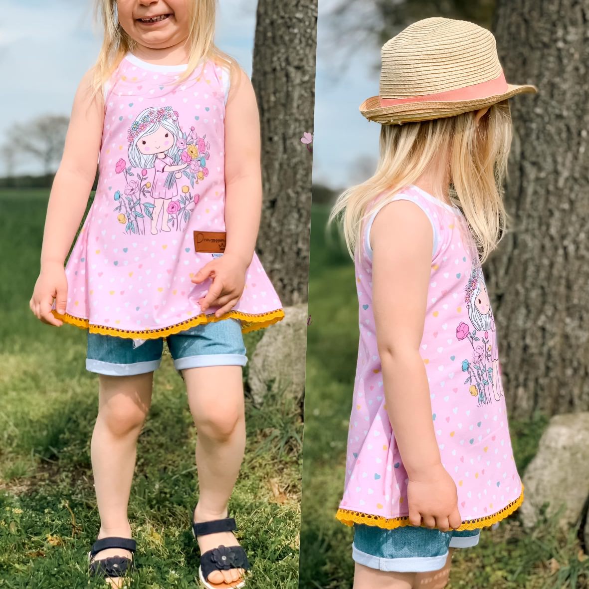 Kinder Kleid Shirt ANGEL