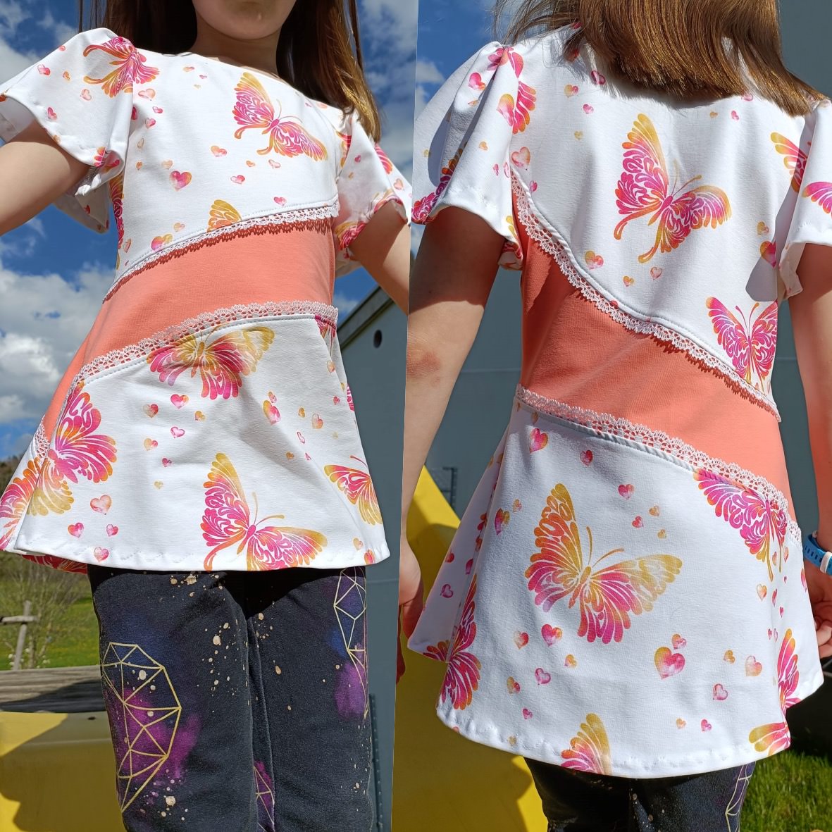 Kinder Kleid Shirt ANGEL