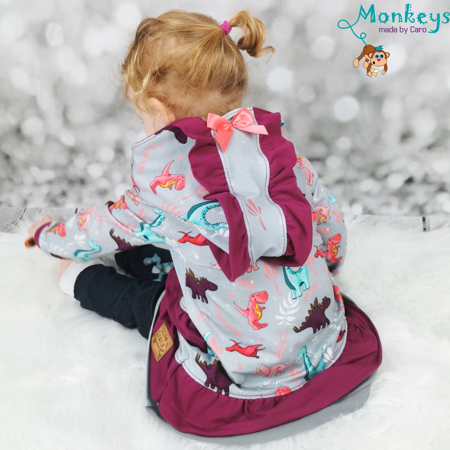 Kinder Kurzkleid Tunika Longhoodie AYA