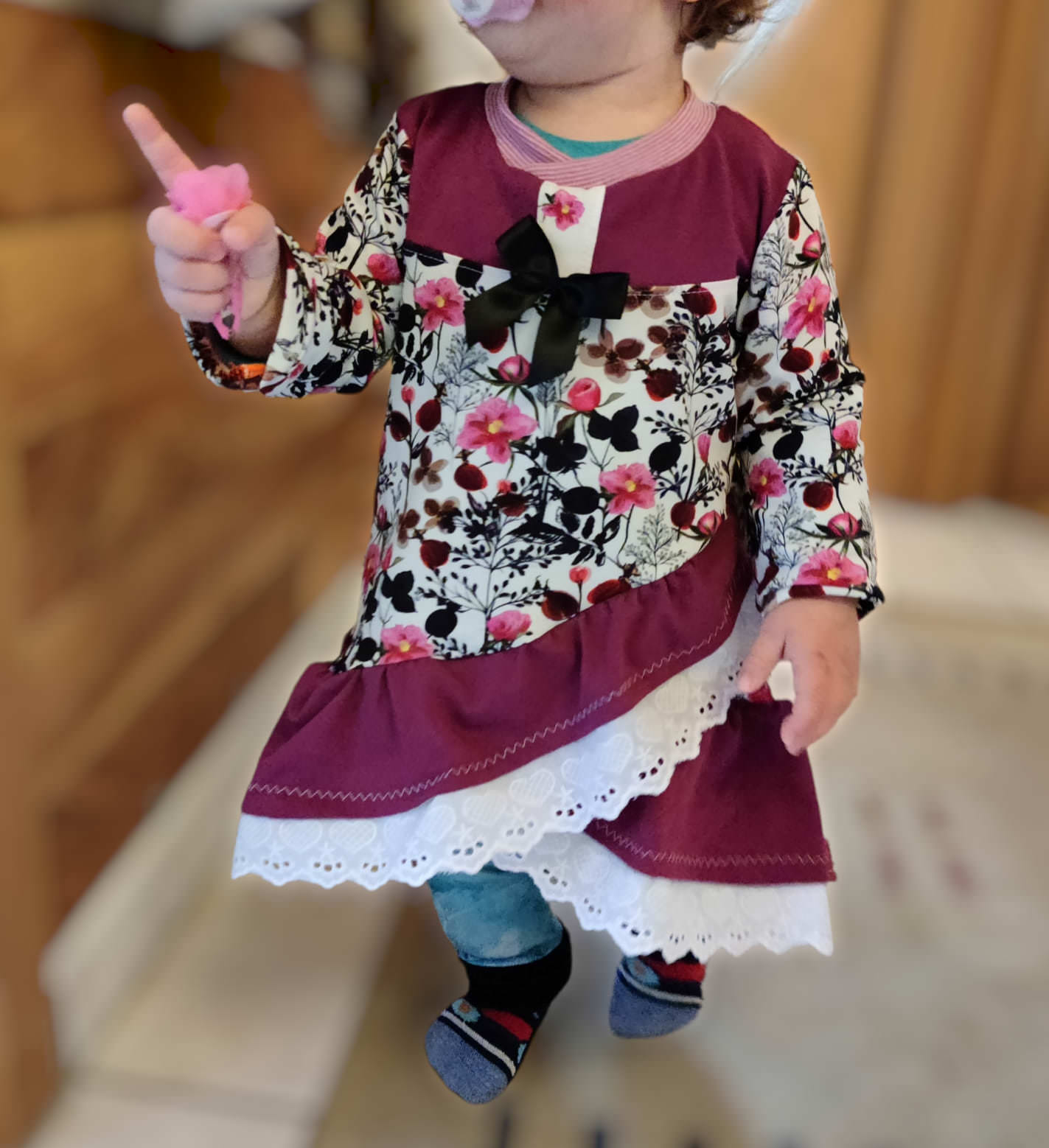 Kinder Kurzkleid Tunika Longhoodie AYA