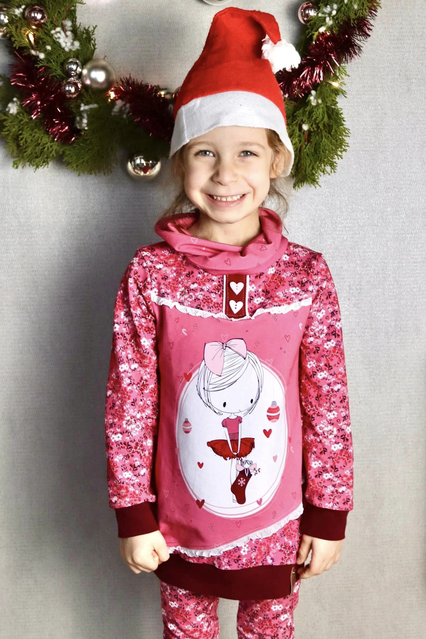Kinder Kurzkleid Tunika Longhoodie AYA