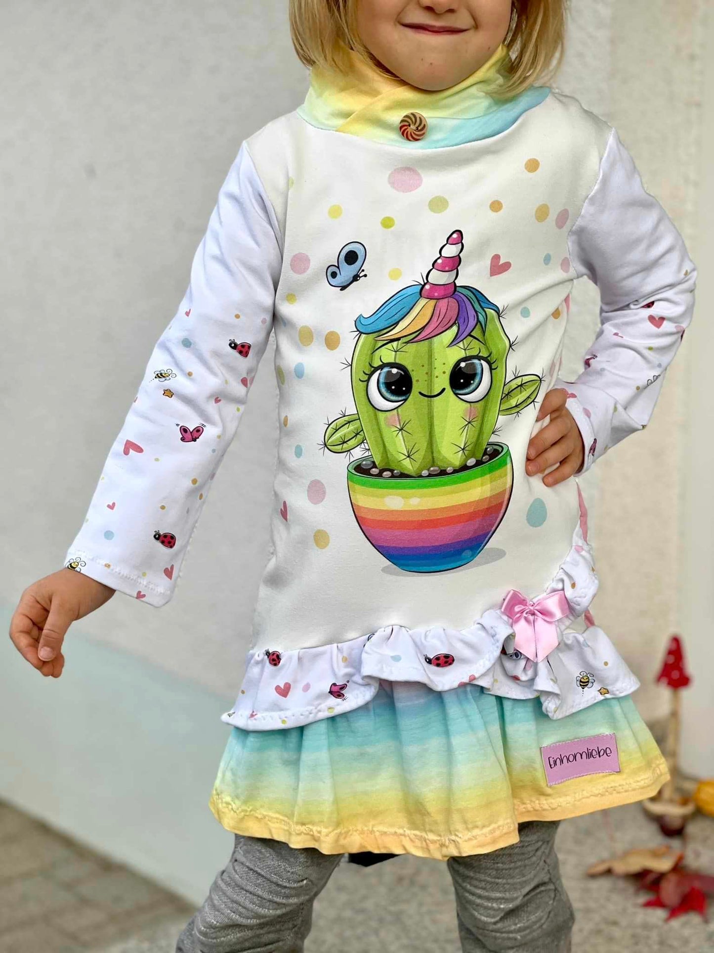 Kinder Kurzkleid Tunika Longhoodie AYA