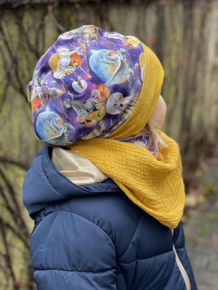 Set Beanie Stirnband Loop-Schal aDIAMONDday