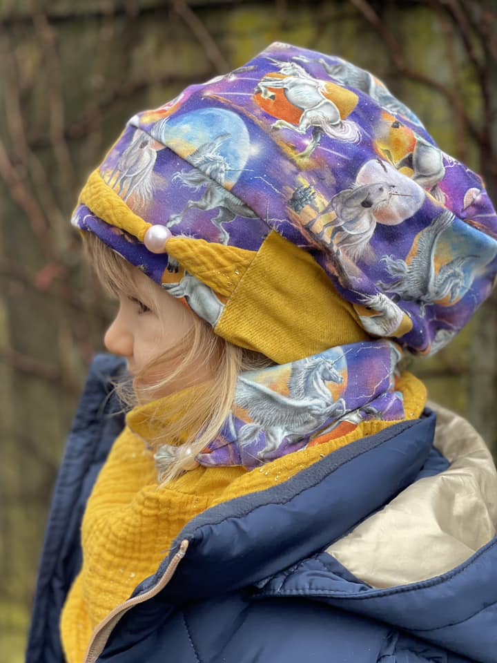 Set Beanie Stirnband Loop-Schal aDIAMONDday