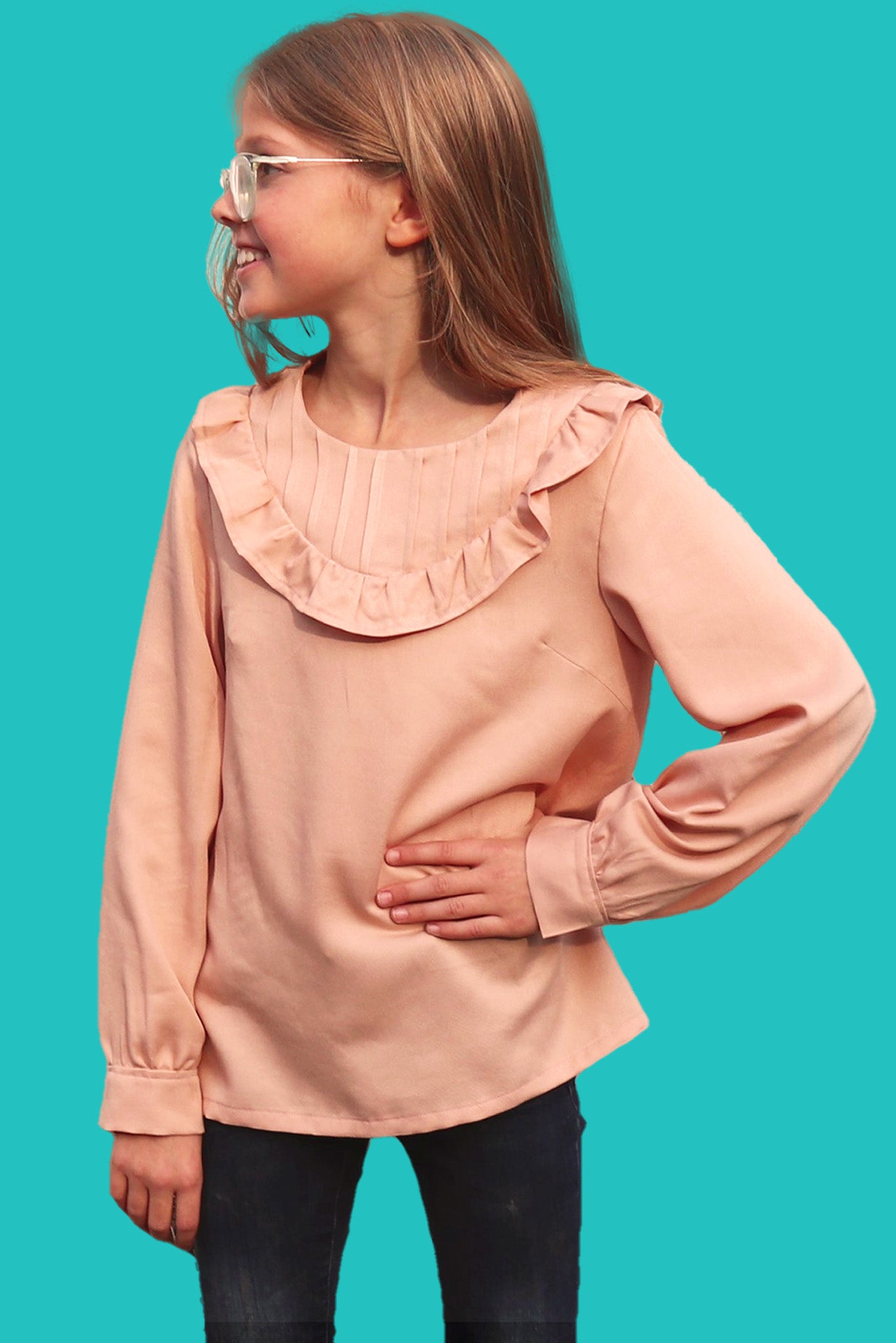 Kinder Bluse SENI (Papierschnittmuster)