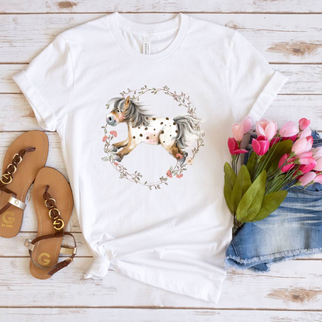 Set: plotter files + printable flower pony
