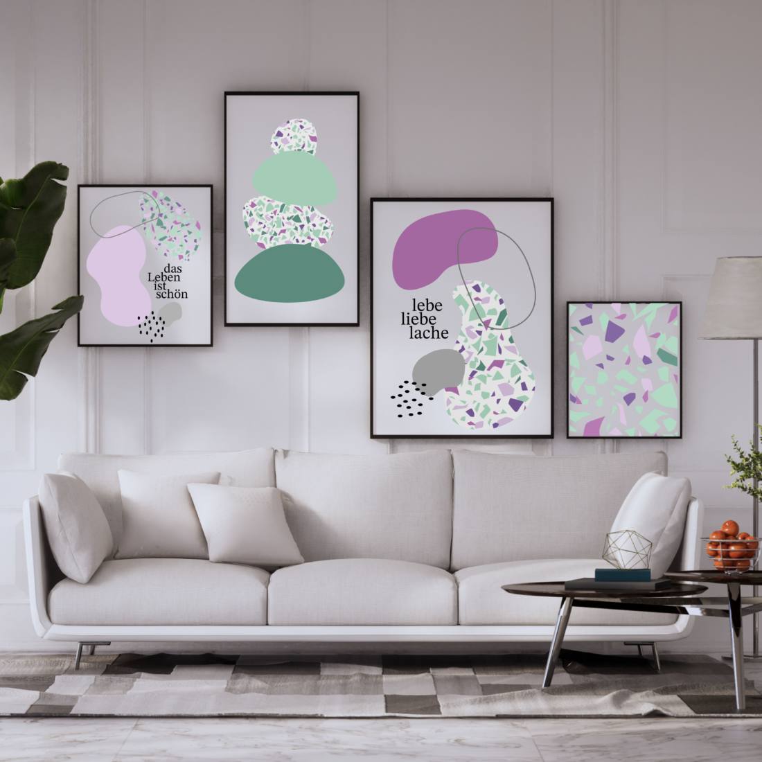 Set: Plotterdateien + Printables Terrazzo