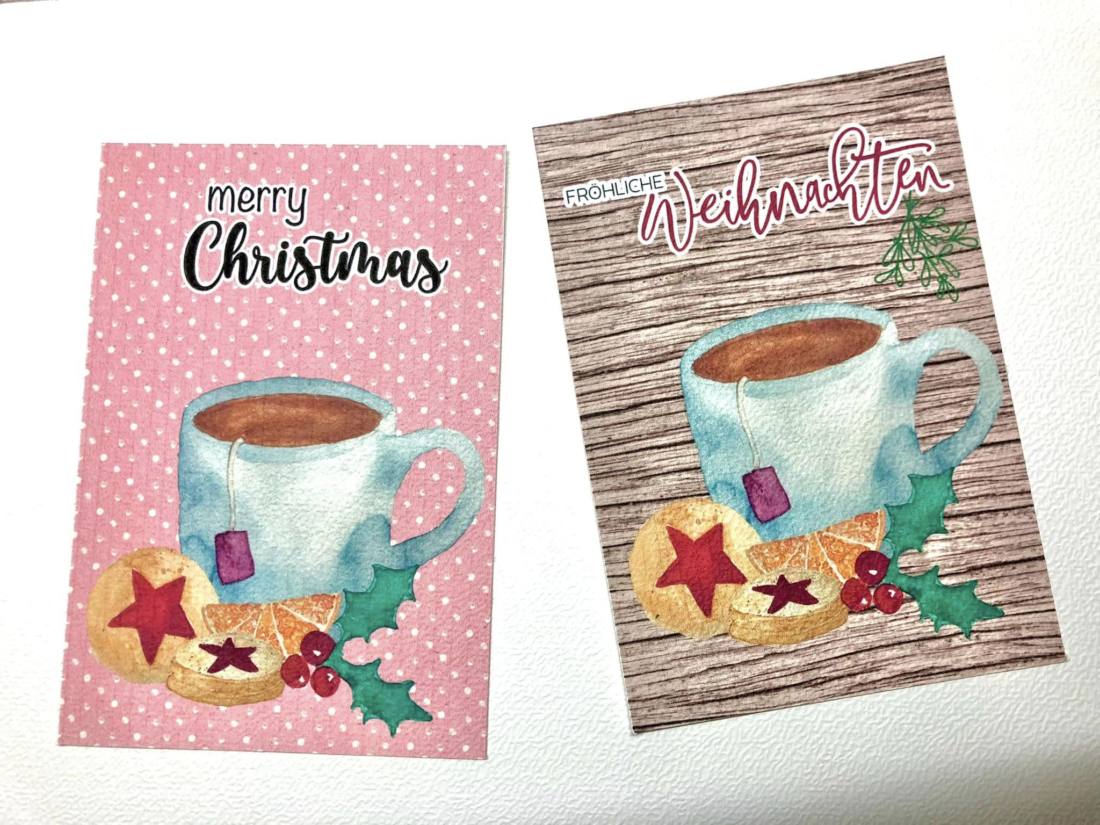 Set: Plotter files + Printables Merry Christmas Watercolor
