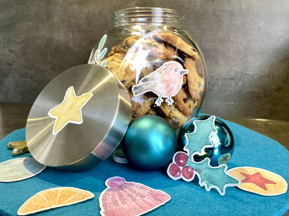 Set: Plotter files + Printables Merry Christmas Watercolor