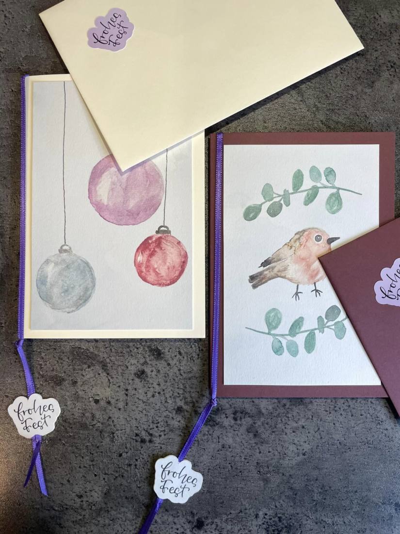 Set: Plotter files + Printables Merry Christmas Watercolor