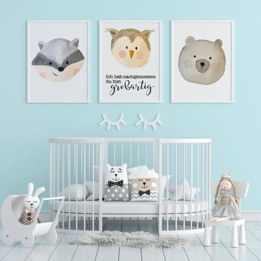 Set: Plotter files + Printables Forest Animals Watercolor