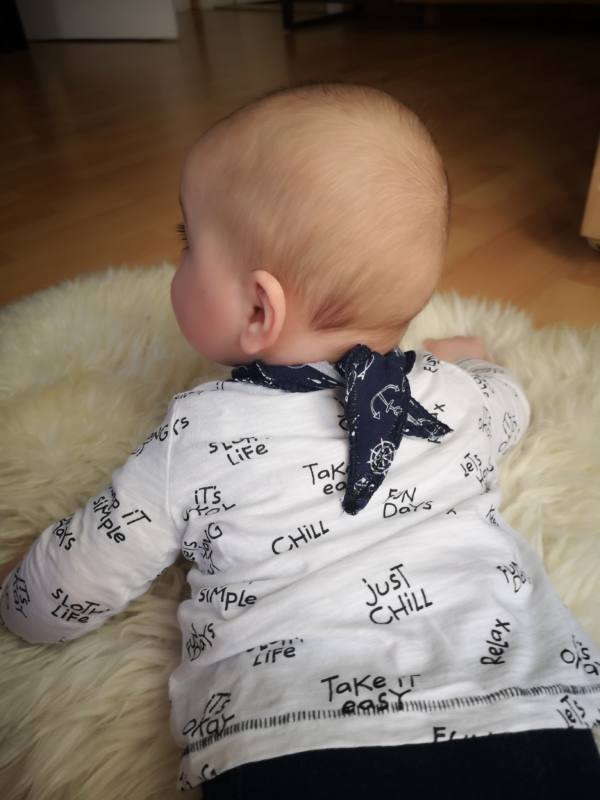 Baby Tuch naehen 2